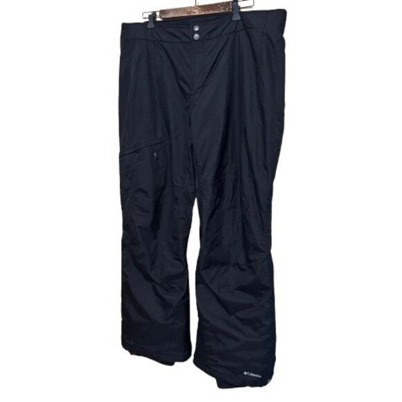 Columbia Omni Tech Bugaboo Snowboard Ski Pants Womens 1X Black Insulated Snow - Picture 2 of 8